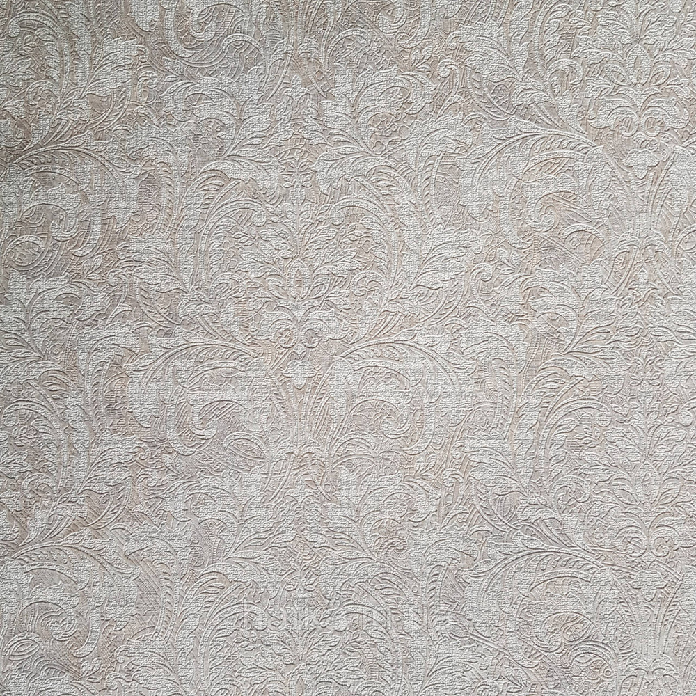 Шпалери метрові вінілові на флізелін Yuanlong Samsara східний малюнок вензелі завитки бежеві сріблясті Київ - фото 2