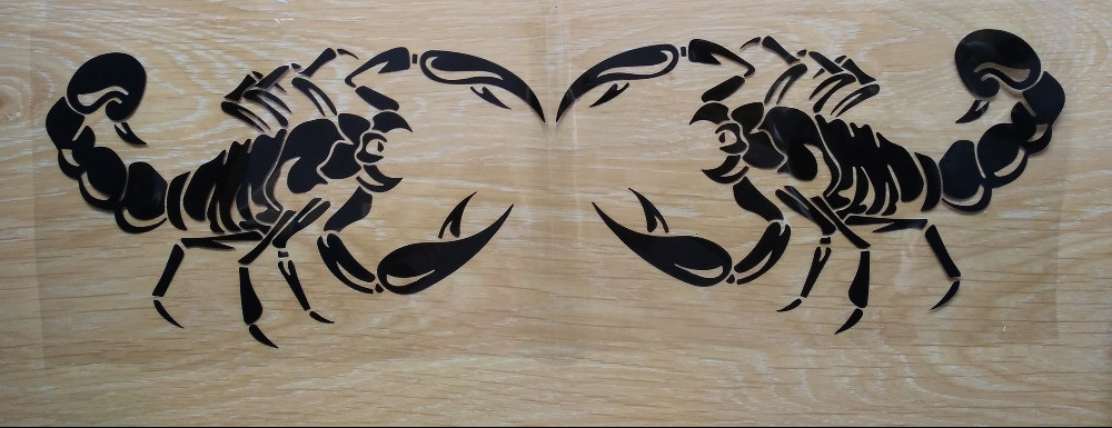 Стикер на авто Скорпіон Чорна 2 шт Київ - фото 1