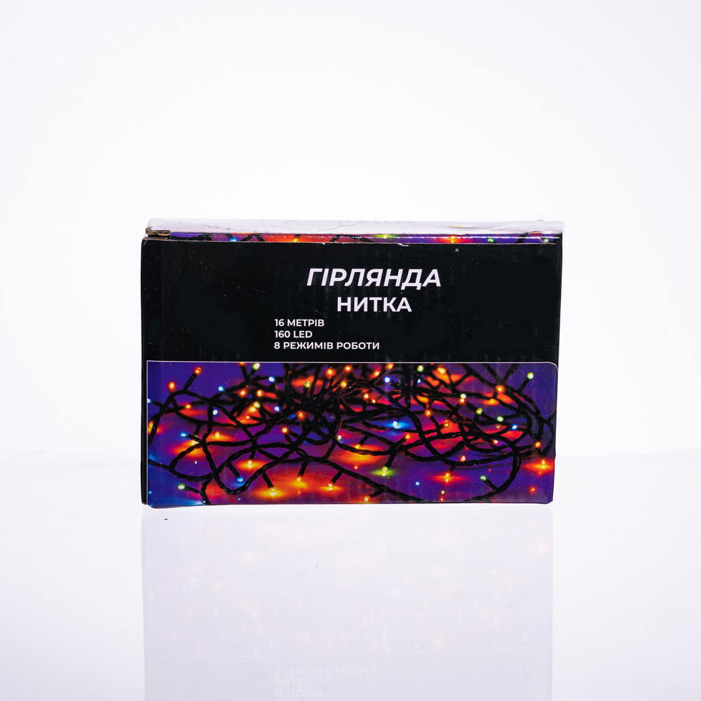 Гірлянда новорічна 14 м, 160 LED, жовтий світло Київ - фото 5