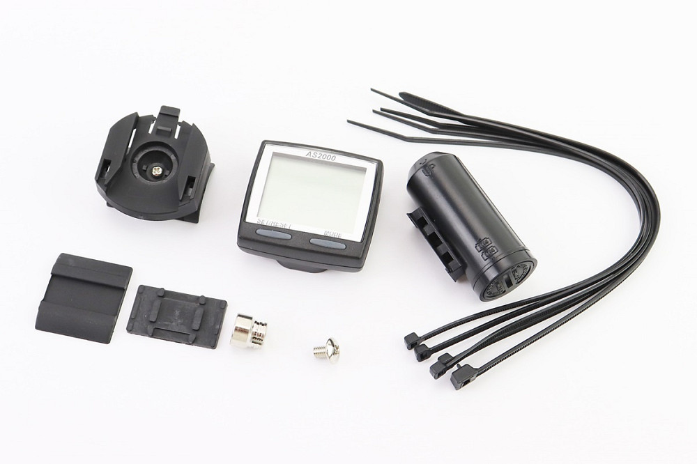 Велокомп'ютер 11-функцій, бездротовий, чорний AS-2000 (без батарейок) Київ - фото 1