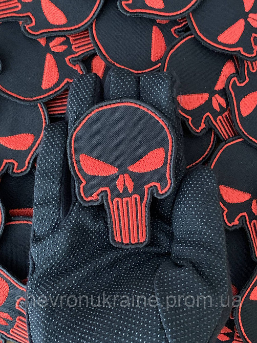 Шеврон Каратель (Форма контурна. На липучці) Розмір 7.5x5см Київ - фото 6