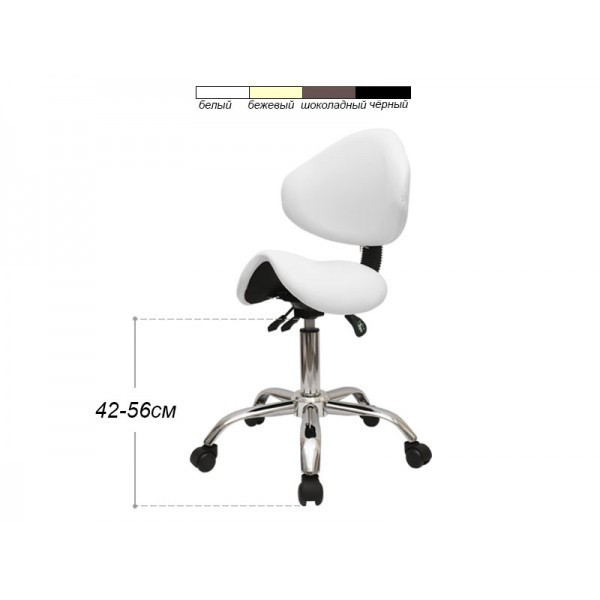 Стілець-сідло для майстра мод. 854 (3 регулювання) (Кольори в асортименті) Київ - фото 1