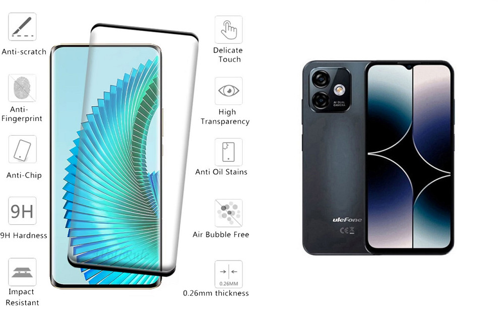 Захисне скло HyperGlass Pro для Ulefone Note 16 Pro – максимальна чутливість та захист Київ - фото 2