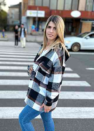 Сорочка-куртка з капюшоном "Ultra" оптом | Батал | Розпродаж моделі 50-52, Шоколадний Київ