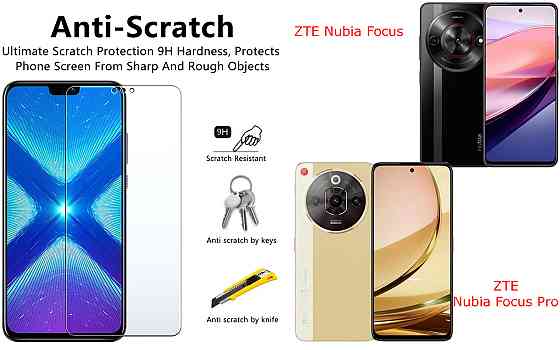 Защитное стекло NeoGlass для ZTE Nubia Focus, Focus Pro – ультрапрозрачное и устойчивое Киев