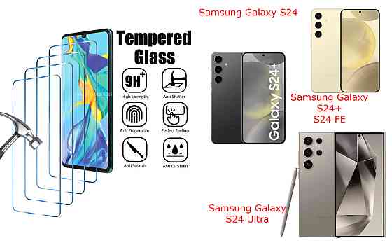 Защитное стекло ArmorGlass для Samsung Galaxy S24, S24+, S24 FE, S24 Ultra – устойчивое к царапинам и ударам Киев