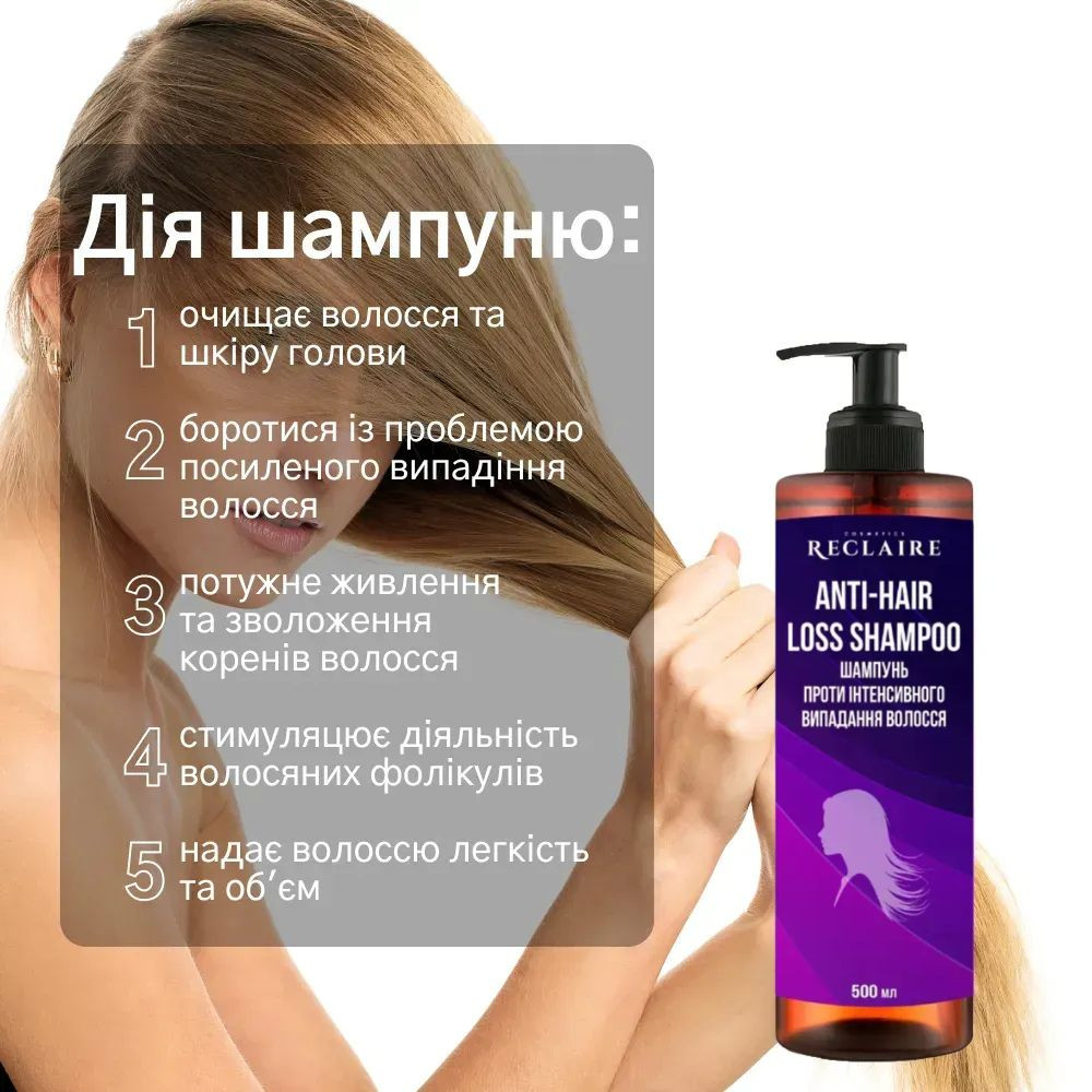 Профессиональный набор от выпадения волос Активатор роста Reclaire cosmetics Киев - изображение 17
