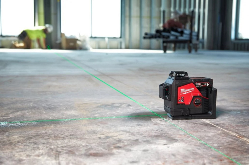 Нівелір 3D лазерний акумуляторний MILWAUKEE, M12 3PL-0C (360 градусів, зел ный луч) (каркас, аксесуари, кейс) Одеса - фото 7