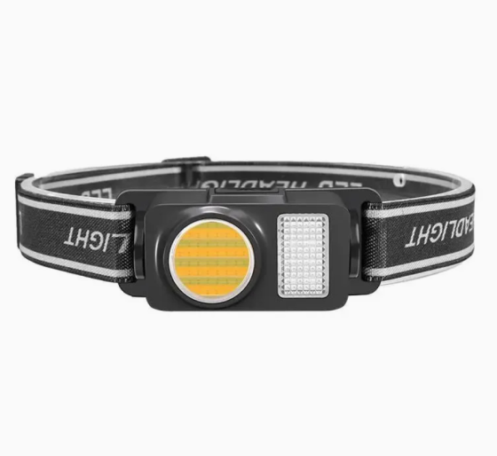 Налобний фонар PL-192, холодний, теплий, червоний, синій світло, ЗУ Type-C, сенсор Дніпро