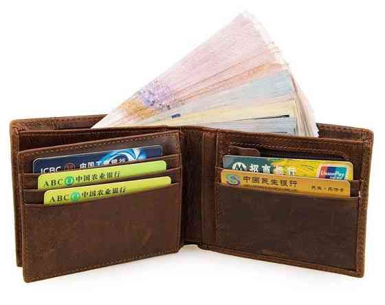 Кошелек мужской Коричневый (Vintage) Киев