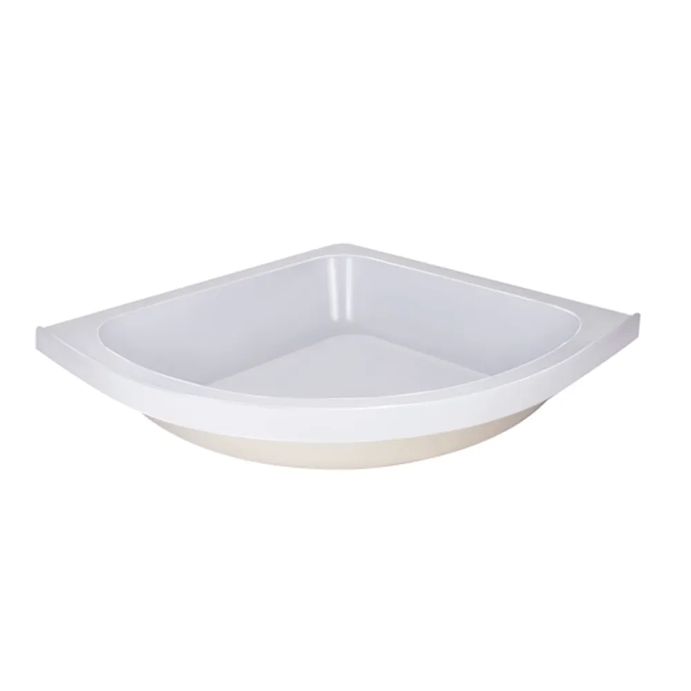 Lidz Latwa SC80x80.SAT.MID.GR Душова кабіна напівкругла, скло тон. 4 мм + Lidz Душовий піддон KAPIELKA ST80x80x26, з панеллю Київ - фото 20