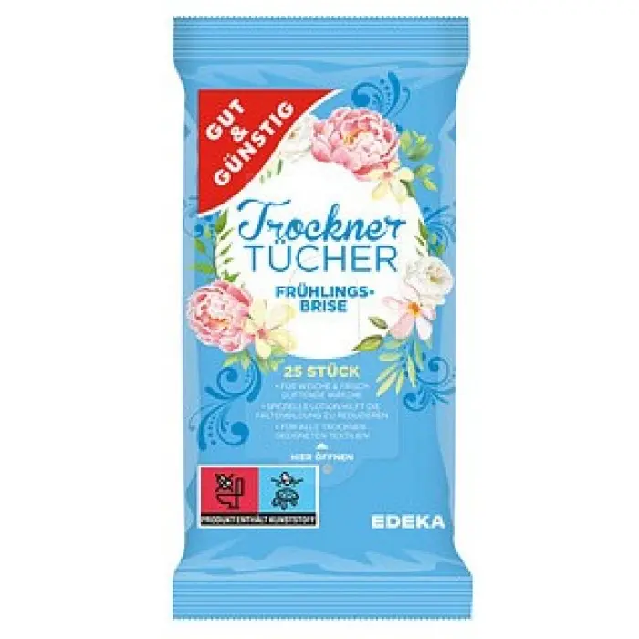 Салфетки ароматизированные для сушки белья G&G Весенний бриз, 25 шт Киев - изображение 1