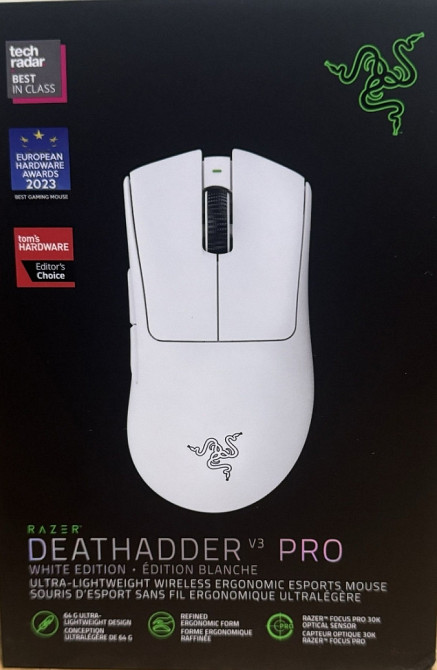 Миша Razer DeathAdder V3 Pro White Запакована. Киев - изображение 4
