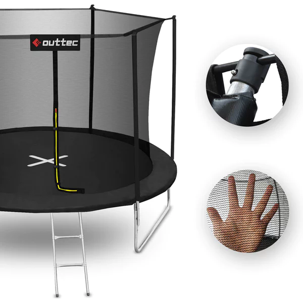 Батут OUTTEC Inside Net з внутрішньою сіткою 10 футів 305 см чорний Київ - фото 2