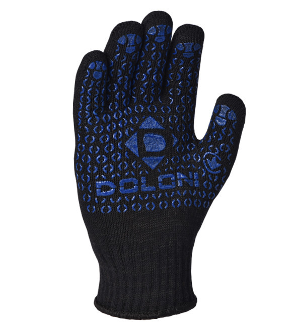 Doloni рукавички подвійні утеплені захисні трикотажні з ПВХ малюнком, розмір 10, Універсал Плюс 648 Рівне - фото 4