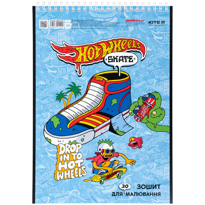 Альбом для рисования Kite Hot Wheels 30 листов (HW24-243) Винница - изображение 6