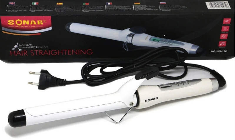 Плойка для волосся Sonar SN-118 з затиском Київ - фото 4