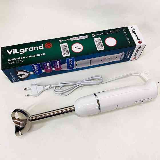 Электрический блендер ViLgrand VBH6209 600 Вт, Бытовой мощный измельчитель продуктов CL-15 Киев