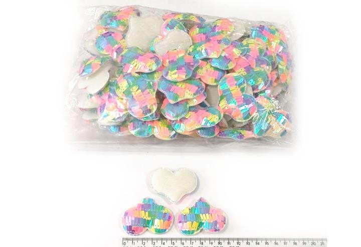 Нашивки на одежду паетки Сердце 20 шт Киев - изображение 1