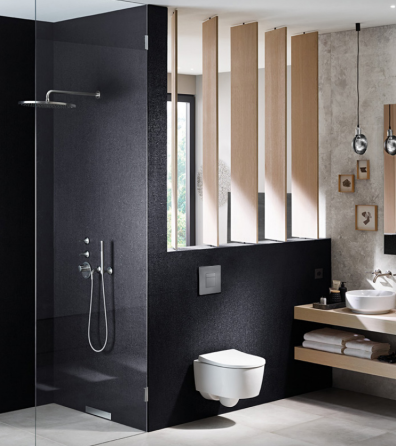 Панель змиву пластикова Koer KT-0607-01 157x198x3mm, кнопка квадратна (KR5344) Киев