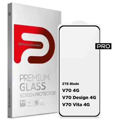 Скло захисне Armorstandart Pro ZTE Blade V70 4G / V70 Design 4G / V70 Vita 4G Black (ARM83039) Вінниця