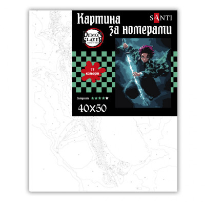 Картина по номерам Santi Demon Slayer Tanjiro Kamado 40х50 см (954418) Винница - изображение 2