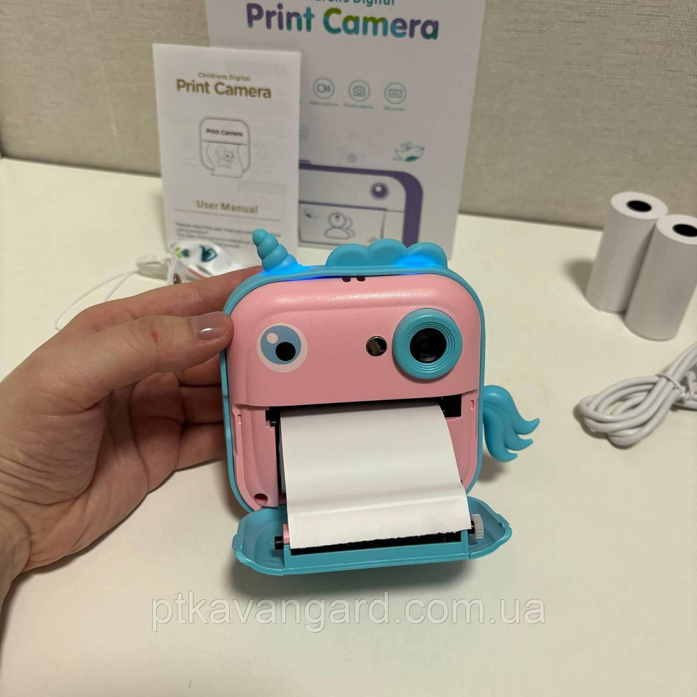 Фотоаппарат-принтер детский с мгновенной печатью 