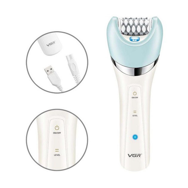 Щітка для чищення п'ят, Електрична пемза для чищення ніг, Епілятор з живленням від батарейок PY-18 Івано-Франківськ - фото 7