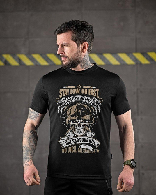 Тактическая футболка Oblivion  Go fast  Oblivion black ДЛ6582 Одесса - изображение 3