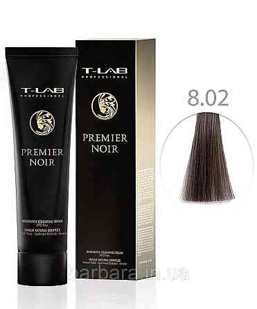 Крем-краска для волос T-LAB Professional Premier Noir Colouring Cream 8.02 Светлый блондин натурально-перламутровый Киев