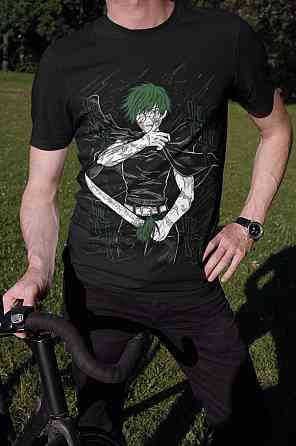 Футболка аниме Магическая битва оверсайз (S/M/L) Черний AnimeJ0999 Днепр