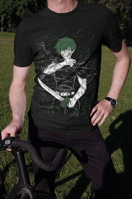 Футболка аниме Магическая битва оверсайз (S/M/L) Черний AnimeJ0999 Днепр - изображение 2