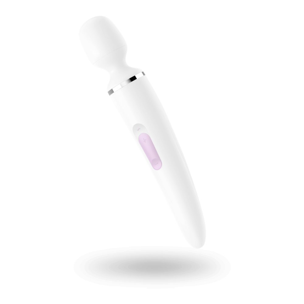 Вибромассажер Satisfyer Wand-er Woman (White/Chrome), водонепроницаемый, мощный, размер XXL Sex Aura Киев - изображение 2