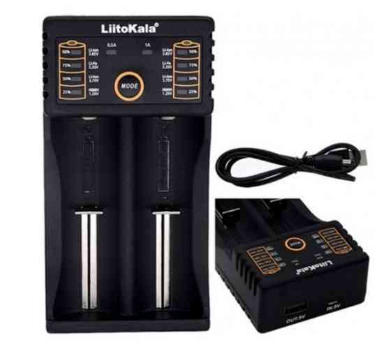 Зарядний пристрій Liitokala Lii-202 на 2 слоти (для Ni-MH, Ni-CD, Li-Ion, LiFePO4) Київ