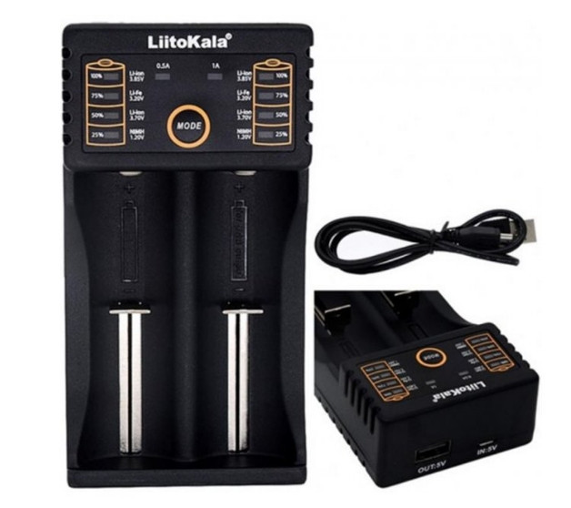 Заряднoe устройство Liitokala Lii-202 на 2 слота (для Ni-MH, Ni-CD, Li-Ion, LiFePO4) Киев - изображение 5