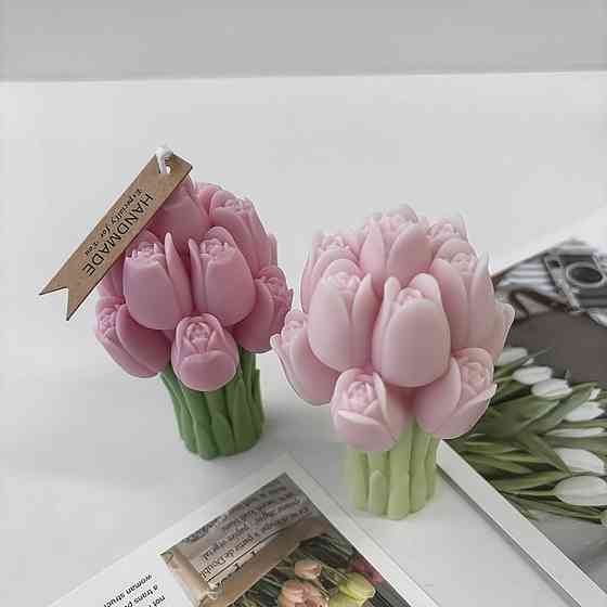 Силиконовая форма для изготовления свечи, молд для изделий из соевого,пчелиного воска и парафина 75 х 70 х 107 мм Кам'янець-Подільський