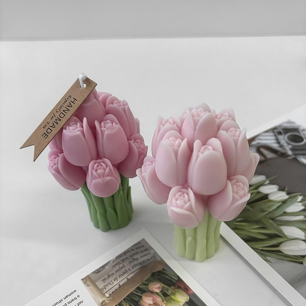 Силиконовая форма для изготовления свечи, молд для изделий из соевого,пчелиного воска и парафина 75 х 70 х 107 мм Кам'янець-Подільський - фото 5