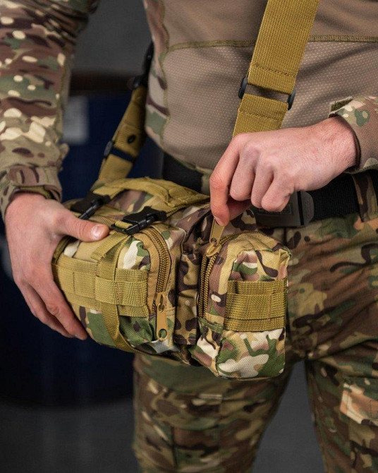 Сумка тактическая наплечная модульная молли  на 5 л  МТК  ВТ7601 Одесса - изображение 4