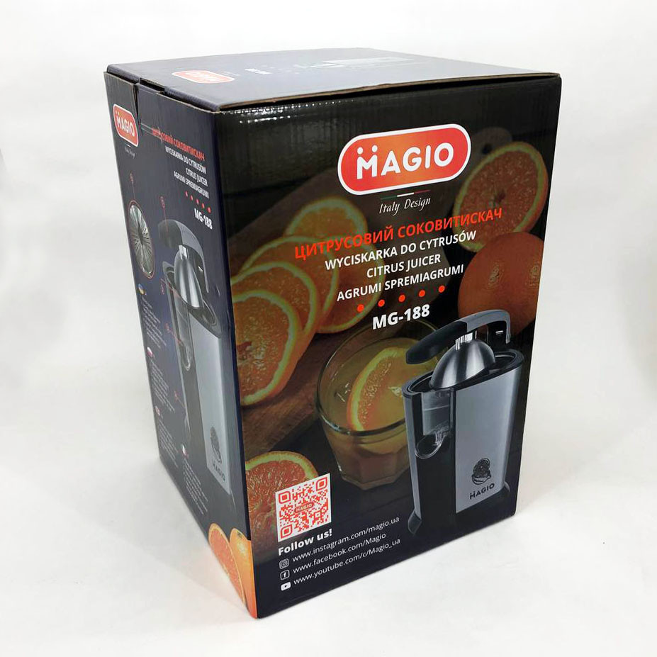 Соковыжималка для цитрусовых MAGIO MG-188, соковыжималка для яблок, соковыжималка для ягод QS-68 Львов - изображение 4