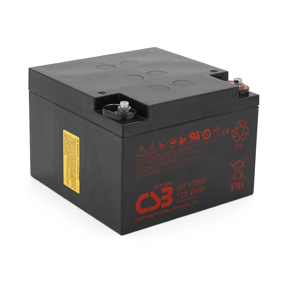 Акумуляторна батарея CSB GP12260, 12V 26Ah (166х175х125 мм), Q2/72 (В'ЄТНАМ) Київ - фото 1