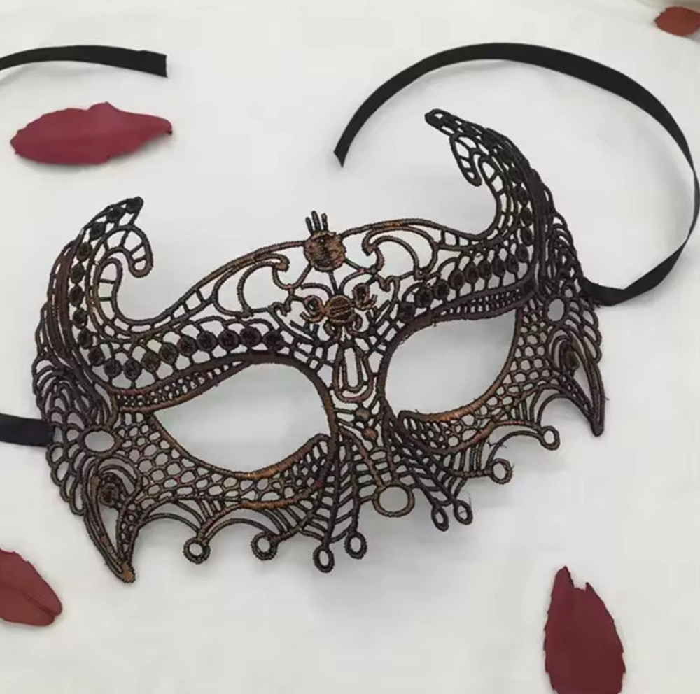 Маскарад маска театральна one size коричневий Київ - фото 1