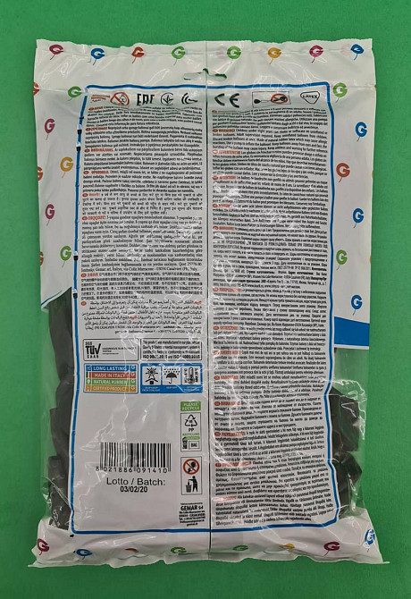 Надувні кулі пастель чорний 10" (25 см) Gemar 100 шт (1 пач.) Харків - фото 3