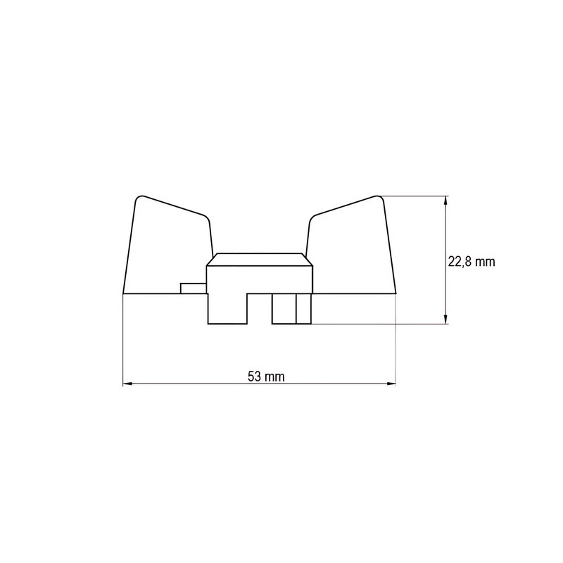 Ручка-бабочка Koer для крана шарового 1/2'' (цвет синий) (KR3021) Киев - изображение 2