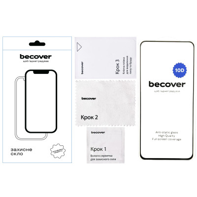 Скло захисне BeCover Realme 12 Plus 10D Black (712343) Вінниця - фото 3
