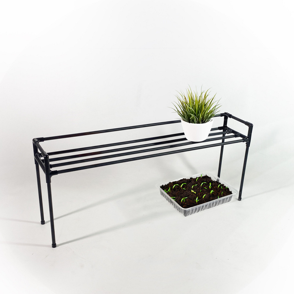 Підставка для квітів на підвіконня Lucia Black. Другий рівень для розсади, горщиків та зелені. Бориспіль - фото 5