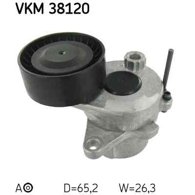 Натяжитель ремня с роликом SKF VKM 38120 Винница