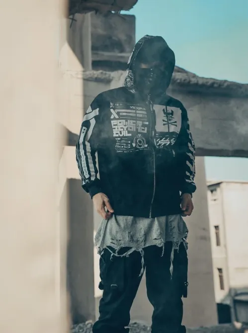 Худи, черная толстовка мужская, свитшот 2711253833 размер 50 Днепр - изображение 6