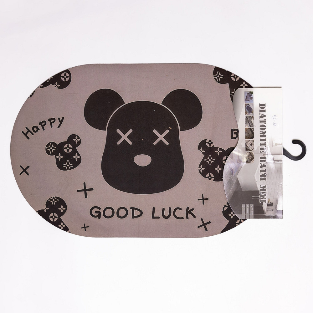 Диатомитовый овальный коврик для дома Good Luck 38×58 (см) влаговпитывающий коврик для кухни ванны и туалета HP-42-56 Киев - изображение 4