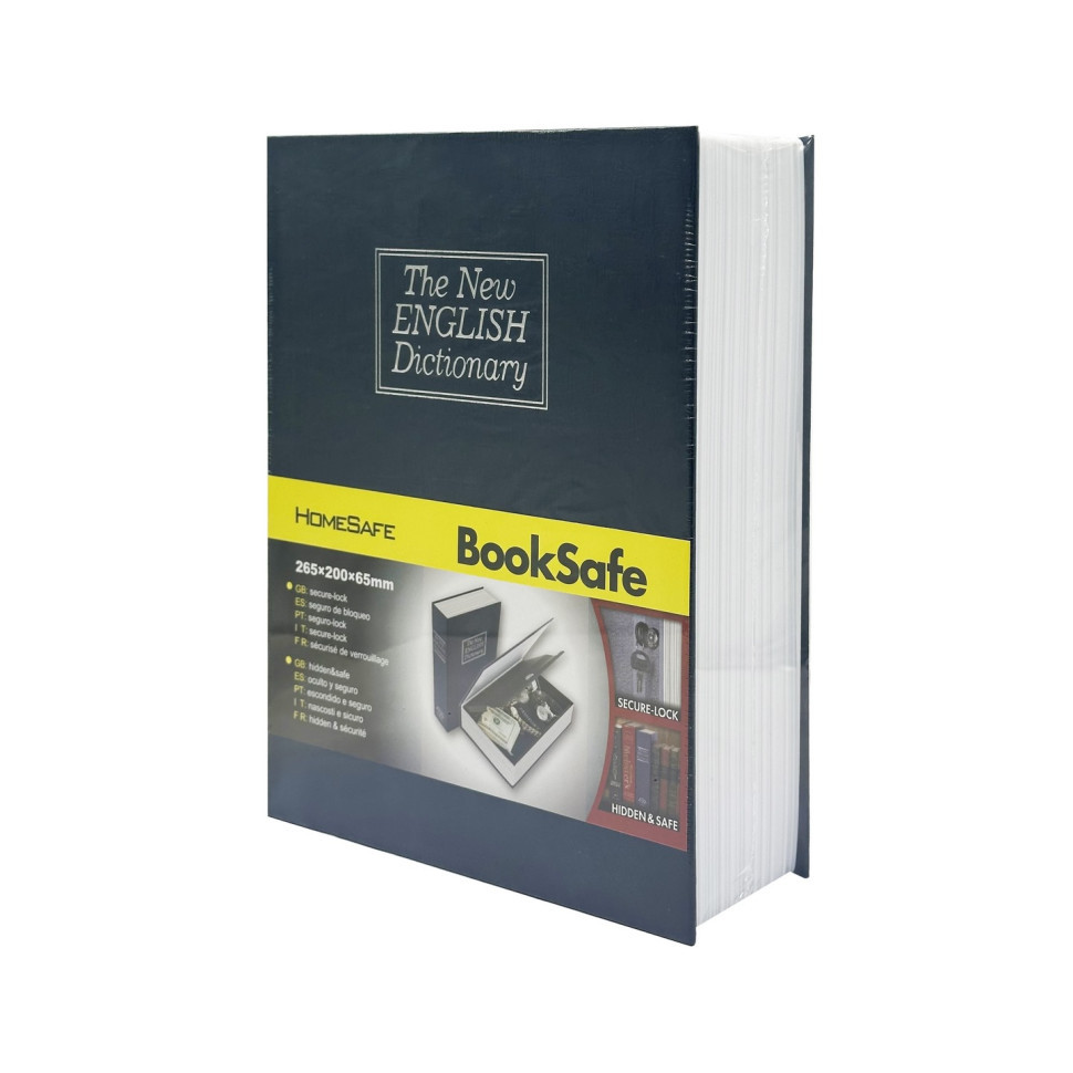 Сейф-книга з ключем для зберігання KBS-803(Blue) велика, 26,5х20х6,5 см Вінниця - фото 1