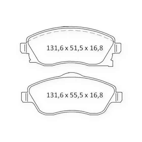 Колодки передні Опель Корса С (00-09) (Dafmi Intelli) гальмівні Мукачево